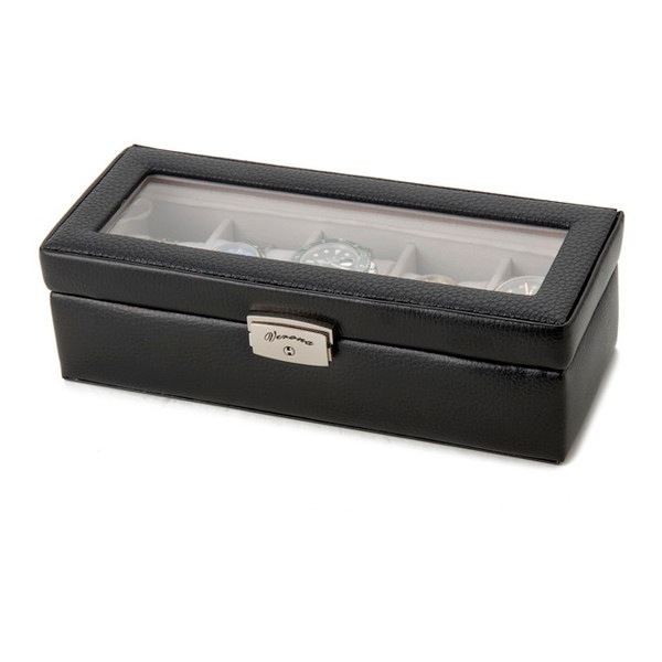 Royal hausen ロイヤルハウゼン 時計収納ケース 腕時計時計コレクションケース ディスプレイケース 牛革使用 5本用 189994 ブラック