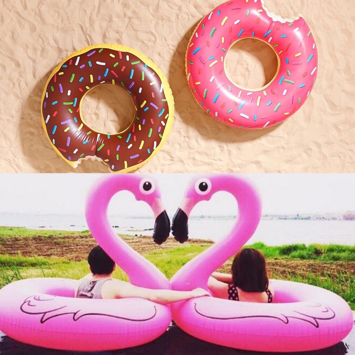 Qoo10 送料無料特大 1cm ドーナツ フラ スポーツ