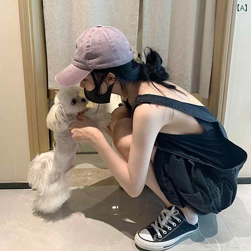 【送料無料】サロペット ショート丈 パンツ レディース オーバーオール つなぎ デニム サスペンダー丈 ショーツ 夏 きいサイズ カジュアル ジャンプスーツ 紺 ベージュ 青