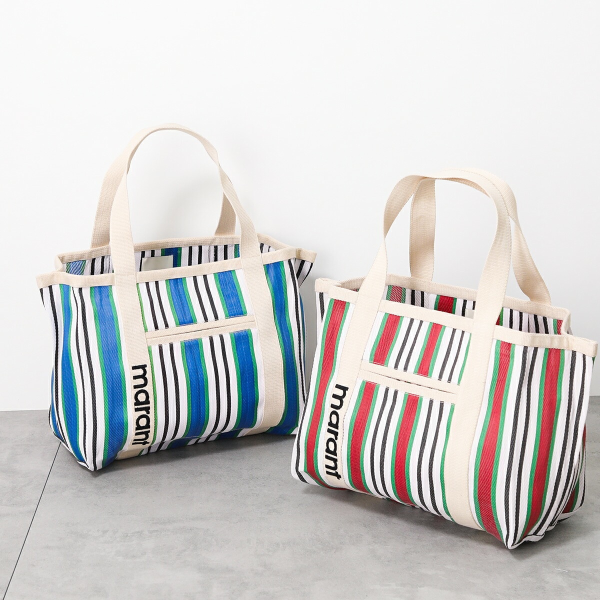 ISABEL MARANT イザベルマラン トートバッグ DARWEN PP0021FA-A1X17M レディース マザーズバッグ ストライプ ナイロン 鞄 カラー2色