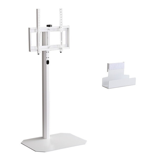 ホームテイスト 大人かわいい 八角テレビスタンドハイ HDDホルダーセットOKOTG-H-SET-WH ホワイト ハイタイプ HDDホルダーセット メーカー直送