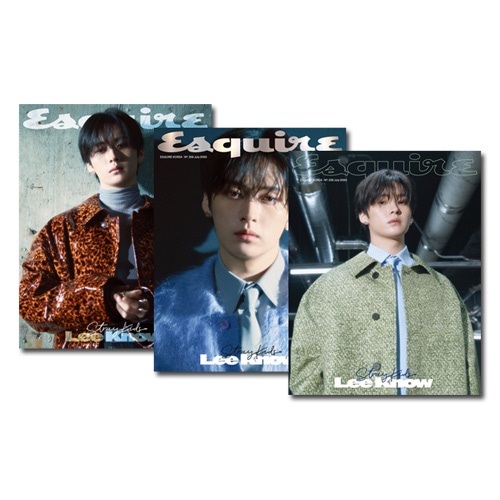 [3種セット] 韓国男性雑誌 Esquire 2025年 8月号 (Stray Kidsのリノ表紙3種セット)