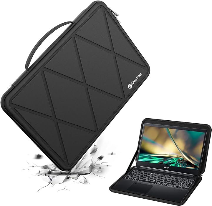 ハードEVA保護スリーブケース 15.6インチ Acer Aspire 7 ラップトップ - A715-51G-529E( Black, For Acer 15.6インチ（M84）)