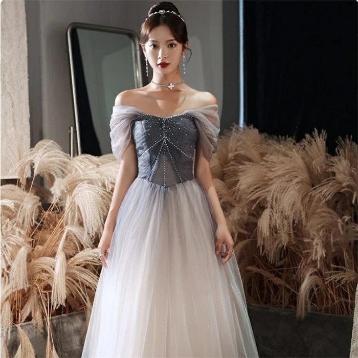 カラードレス 演奏会 カラードレス グレー 二次会 ドレス ロングドレス 結婚式 花嫁 ブライダル 前撮り 披露宴 イブニングドレス カクテルドレス パーティードレス ピアノ 海外挙式 大きいサイズ