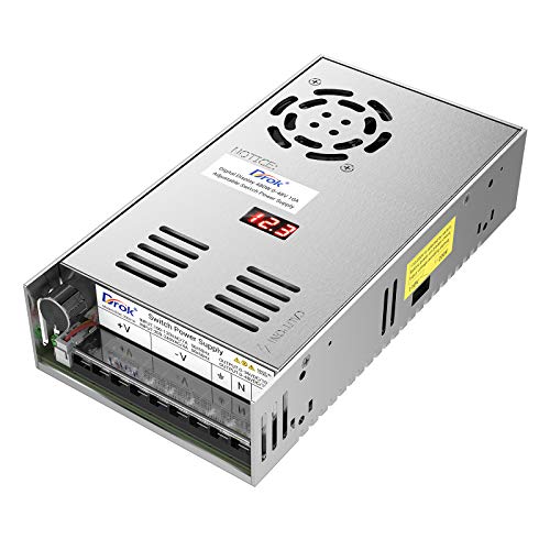 色:DC 0-48V 10A 480W サイズ:電圧調整可能 DROK スイッチング電源 AC 11