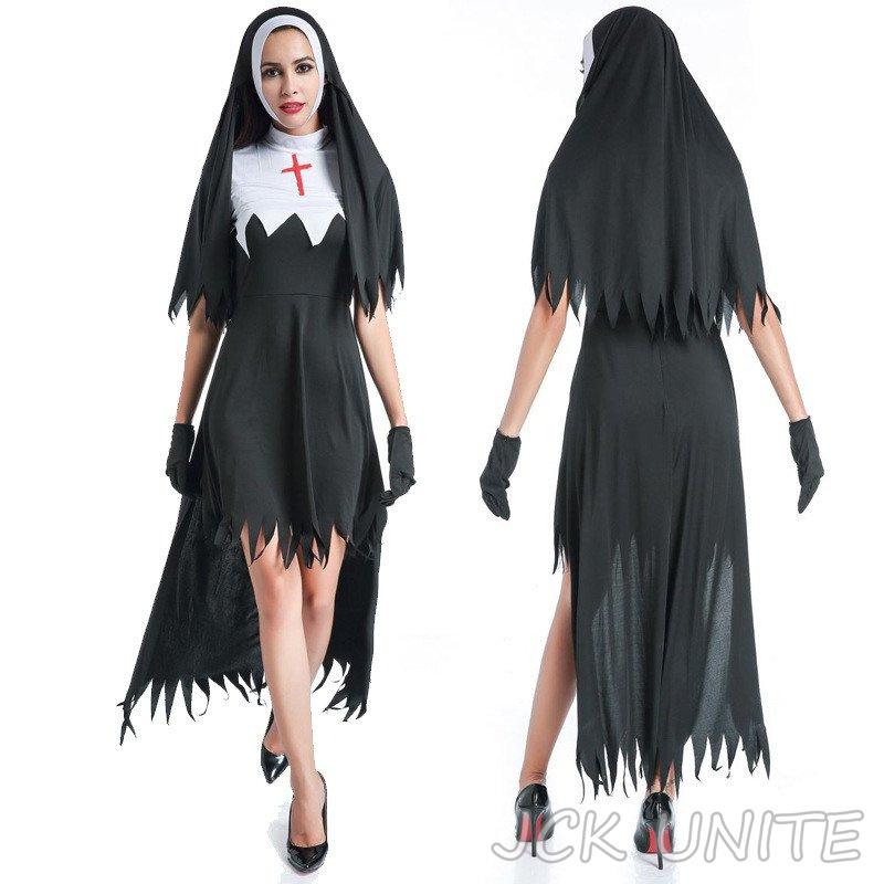 コスチューム衣装 jckunite修道女 聖女 牧師 jckunite衣装 シスター コスチューム 仮装 クリスマス 道服 宣教師 jckunite 演出服 舞台衣装