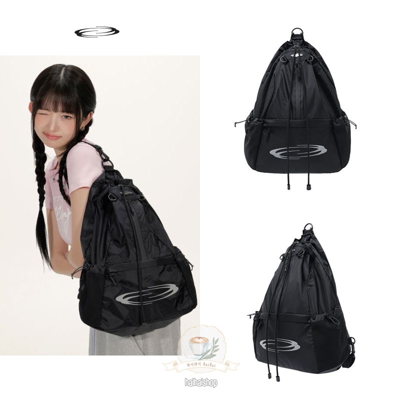 【IVE レイ着用】Mesh Pocket String Bag