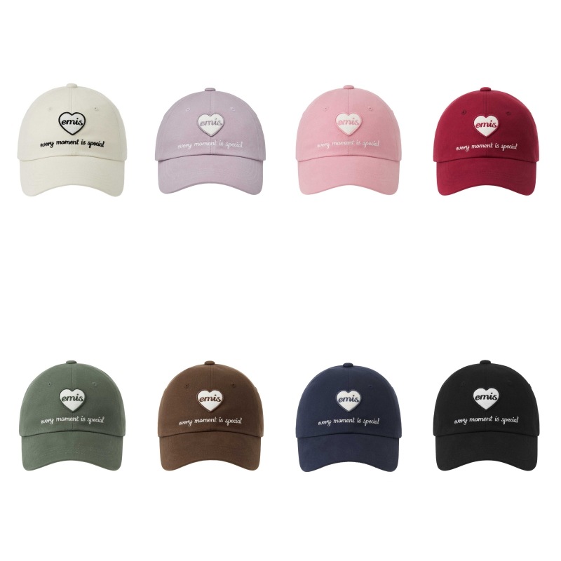 【EMIS】 HEART WAPPEN BALL CAP : 8COLORS