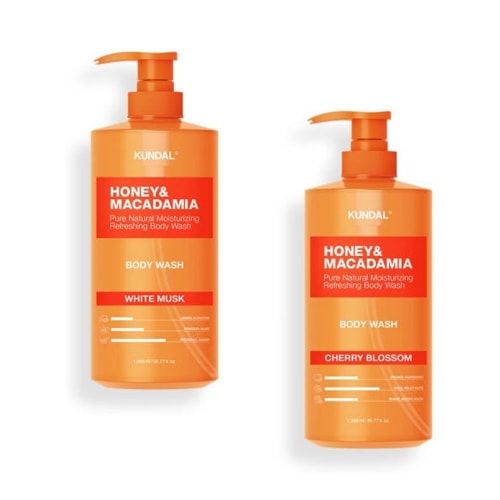 クンダルピュアボディウォッシュホワイトマスク1058ml+チェリーブラッサム1058ml