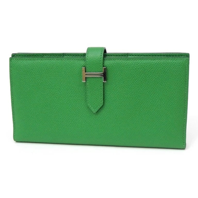 エルメス HERMES 長財布 ベアンスフレ R刻印 バンブー エプソン 【中古】(67460)