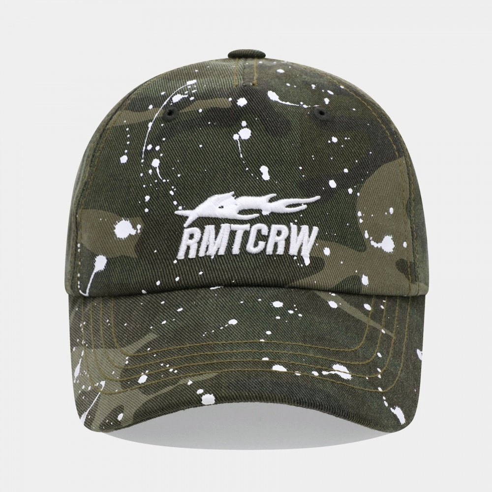 ロマンティッククラウン スプラッシュ ペインティング ボールキャップ_グリーン