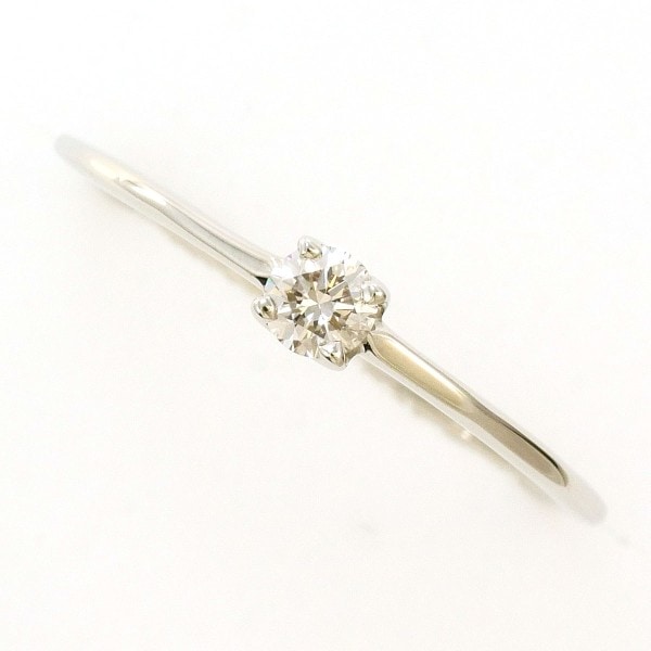 PT900 プラチナ リング 9号 ダイヤ 0.11 【中古】