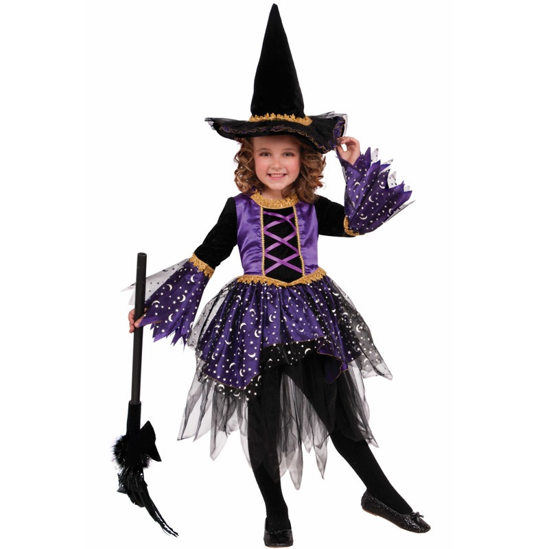 コスプレ 仮装 アメジストウィッチ 子供用 S 【 コスプレ 衣装 ハロウィン 仮装 コスチューム 子供 可愛い 魔女 魔法使い キッズ こども 子ども用 パーティーグッズ 】