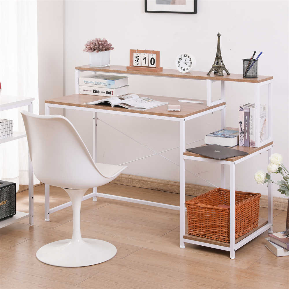 【日本国内出荷-3日で配達】PCデスク パソコンデスク L字机 ゲーミングデスク コンセント付き 学習机 勉強机 在宅ワーク 平机 ワークデスク オフィスデスク 書斎机 学習デスク 事務机DJYC39