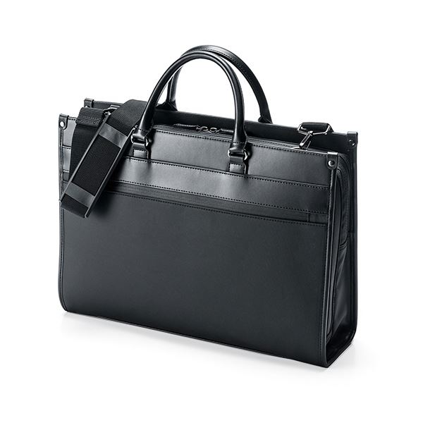 サンワダイレクト ビジネスバッグ(15.6型対応ダブルファスナー大容量耐水2WAYショルダーA4収納) 200-BAG124WP1個その他 バッグ