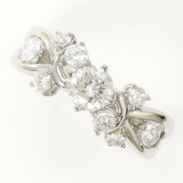 PT900 プラチナ リング 13号 ダイヤ 0.53 SI2 0.51 鑑定書 ジュエリー 中古 126,650円