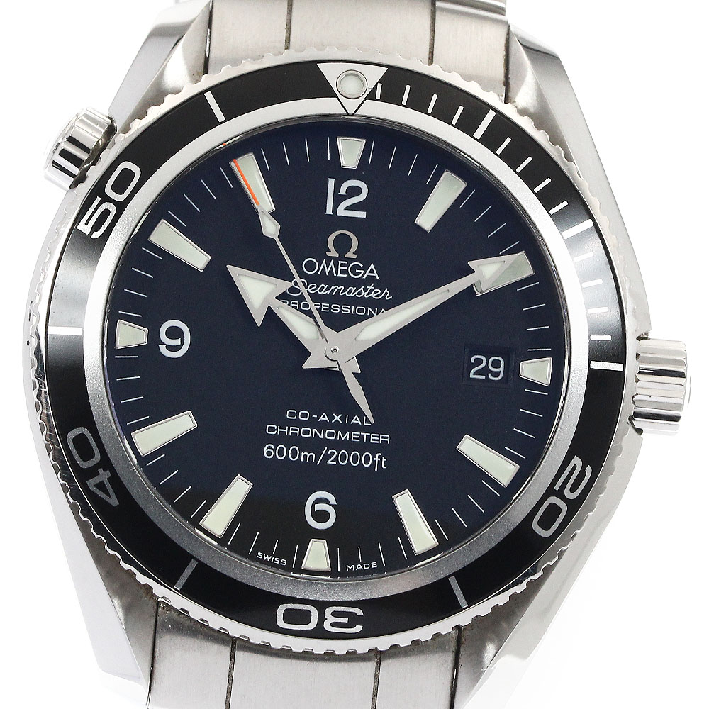 オメガ OMEGA 2201.50 シーマスター プラネットオーシャン 600M デイト 自動巻き メンズ 美品 保証書付き_880046【中古】 233,505円