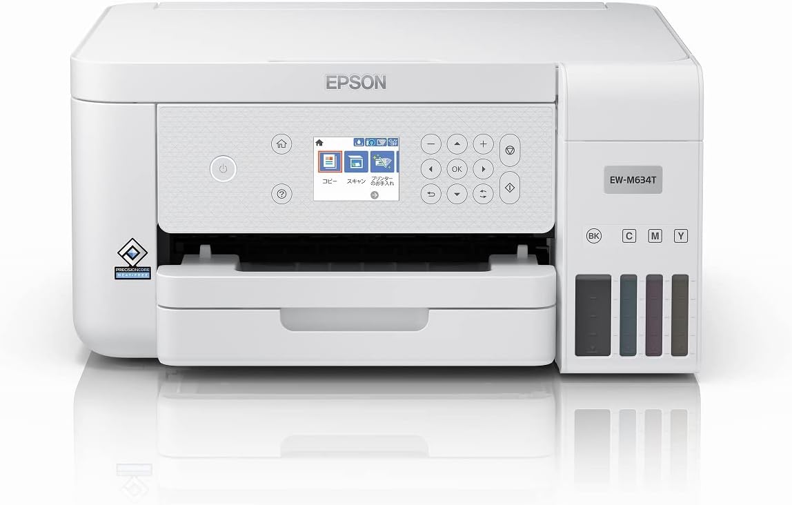 エプソン プリンター エコタンク搭載 A4カラーインクジェット複合機 EW-M634T1 写真用紙スクエア 20枚入 テレワーク向け 低ランニングコスト