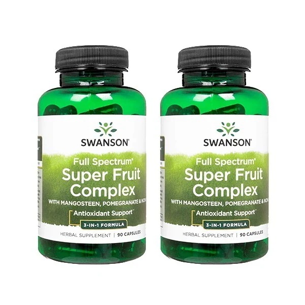 フルスペクトラムスーパーフルーツコンプレックス 90錠 2本 スワンソン Swanson Full Spectrum Super Fruit Complex 海外直送 日時指定不可 国際郵便発送