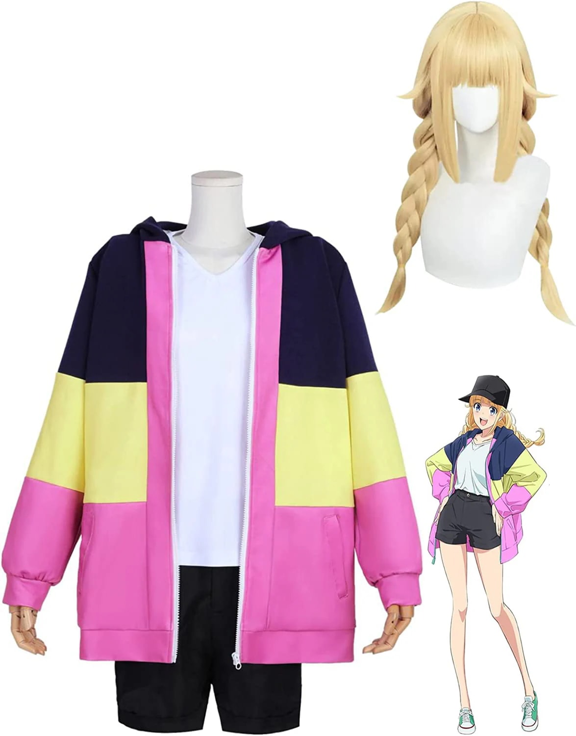 新作入荷パリピ孔明 諸葛孔明 月見英子 コスプレ コスプレ衣装　コスチューム　青い 仮装 大人用