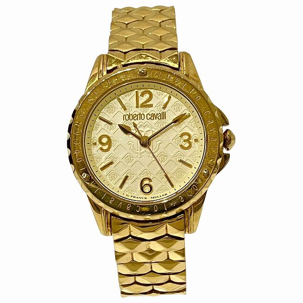 ロベルトカヴァリbyフランクミュラー 1L048 クォーツ 時計 腕時計 メンズ 【中古】 17,360円