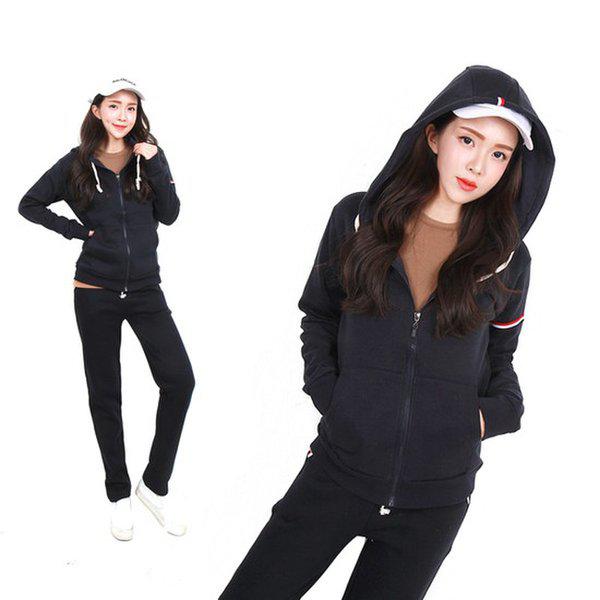 HスタイルSJ裏起毛3本ラインジッパーセット/ビッグサイズ/裏起毛トレーニング