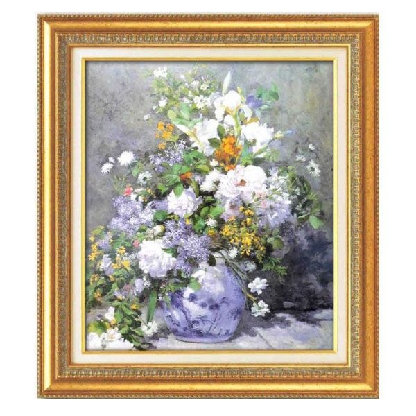 ルノワール名画額F10号　「花瓶の花」　17563