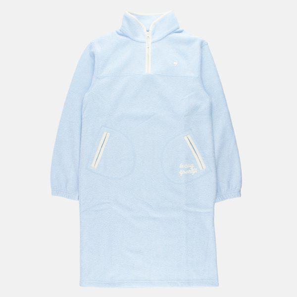 女性フラッピーニットルーズフィットワンピース QP422OOPO1 HBL
