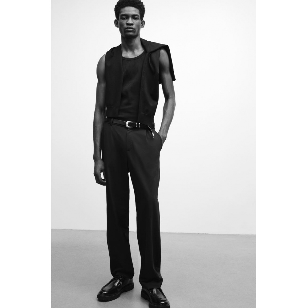 H&M リラックスフィットジャージーショーツブラック