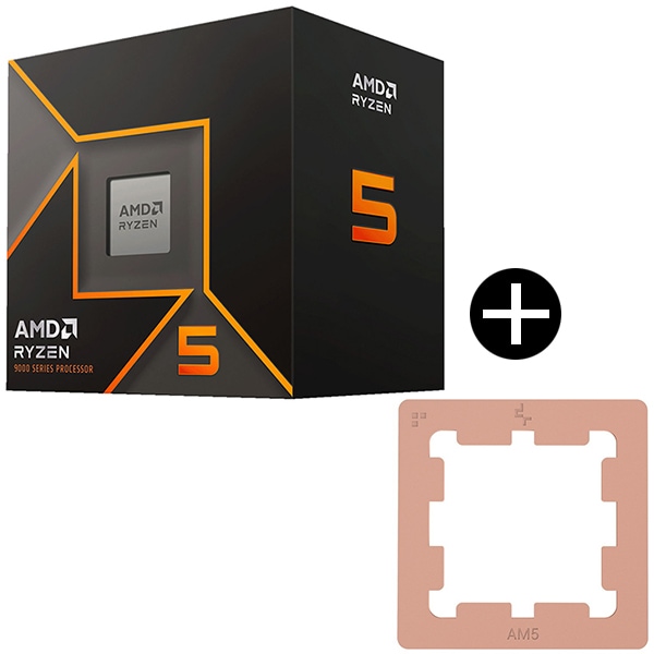 Ryzen 5 9500F CPU + DEEPCOOL R-AM5TPG-CUNNAN-G AM5 Thermal Paste Guard サーマルペーストガード セット