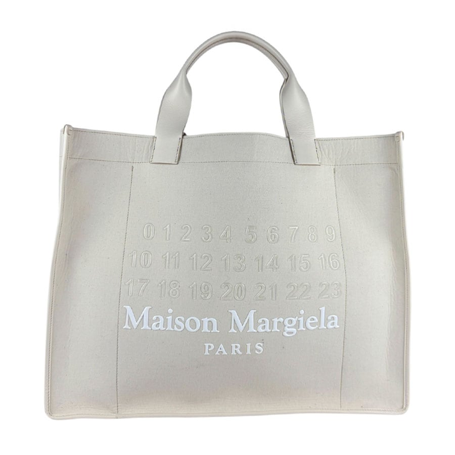 メゾンマルジェラ Maison Margiela ハンドバッグ トートバッグ キャンバス アイボリー ユニセックス z6598 27,860円