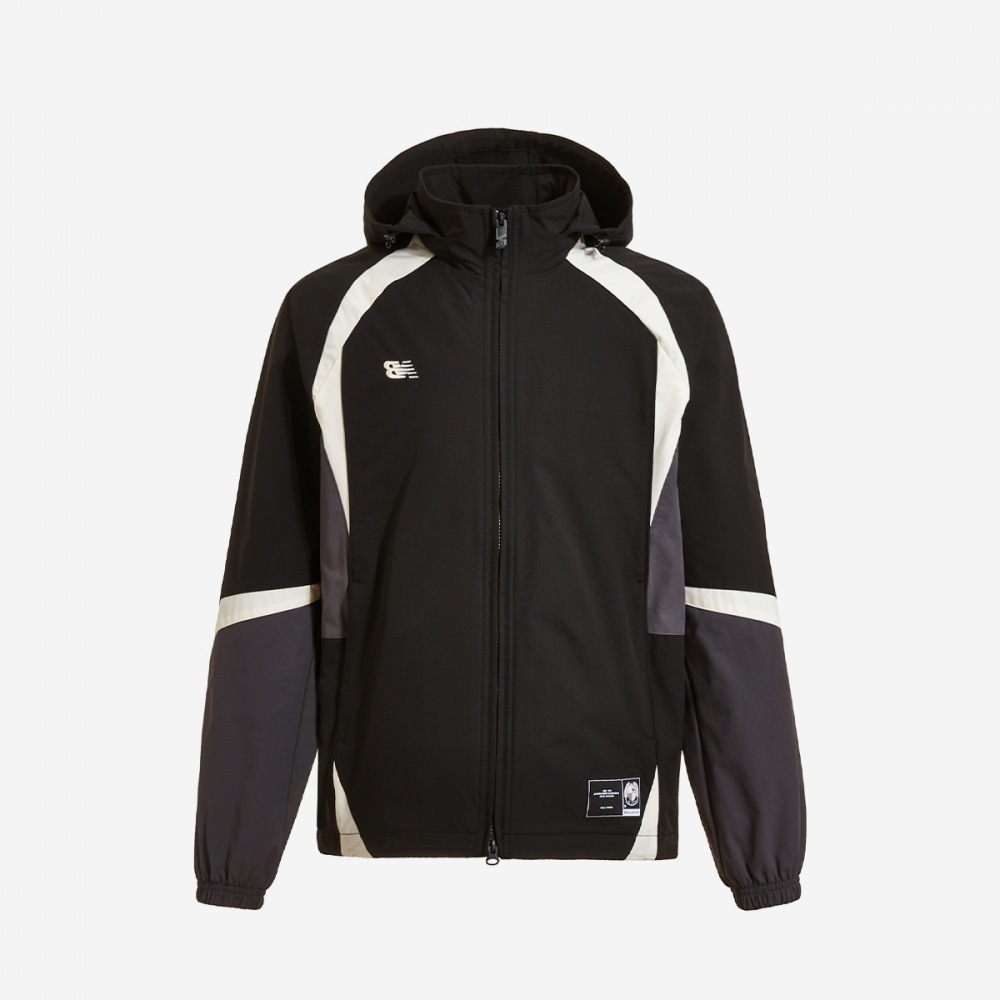 ニューバランスユニカラーブロックウォームアップジャケット NBNAEB2813-(19) ブラック