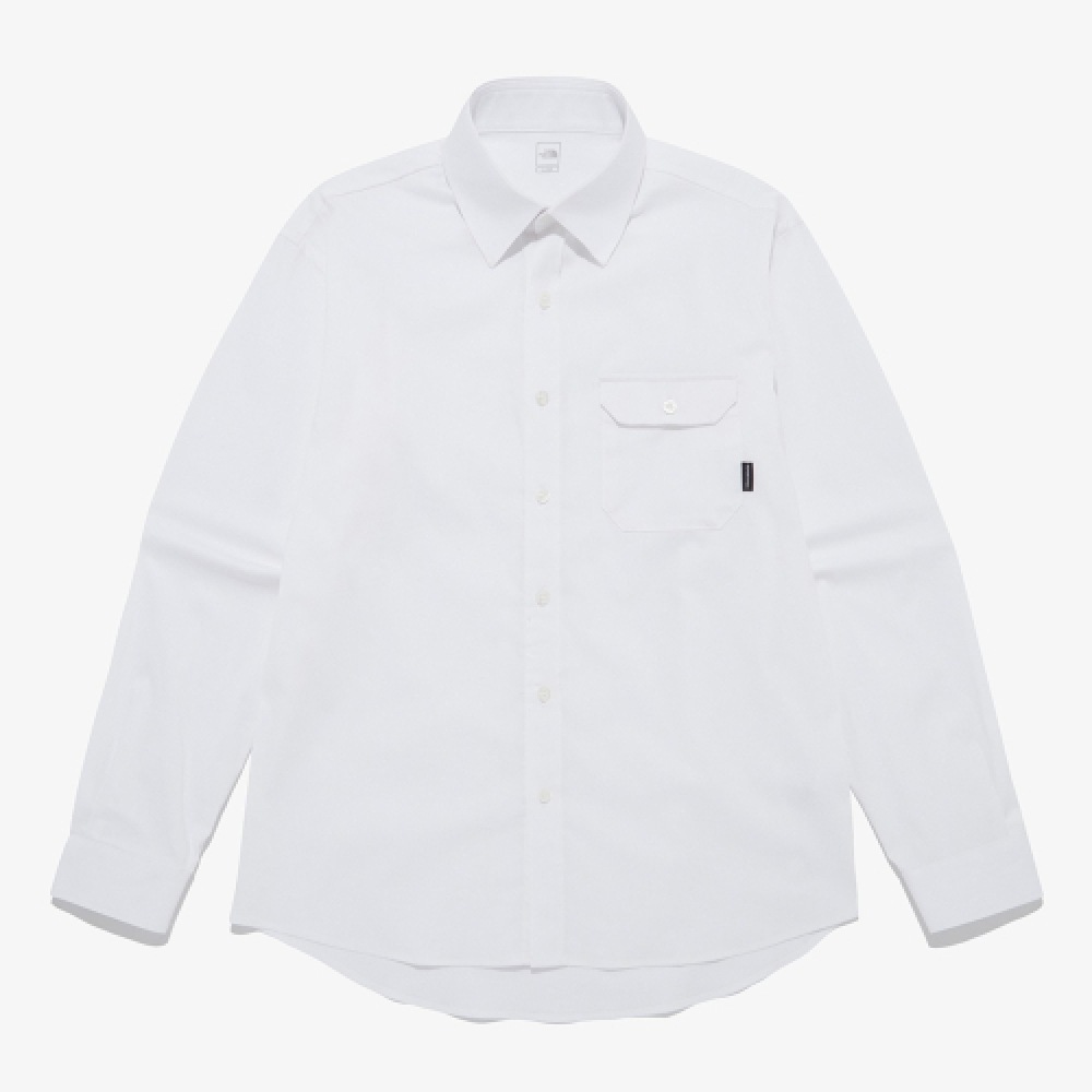 ザノースフェイス NH8LR05A メンズコミューターフラップポケットシャツ_ホワイト 8,360円