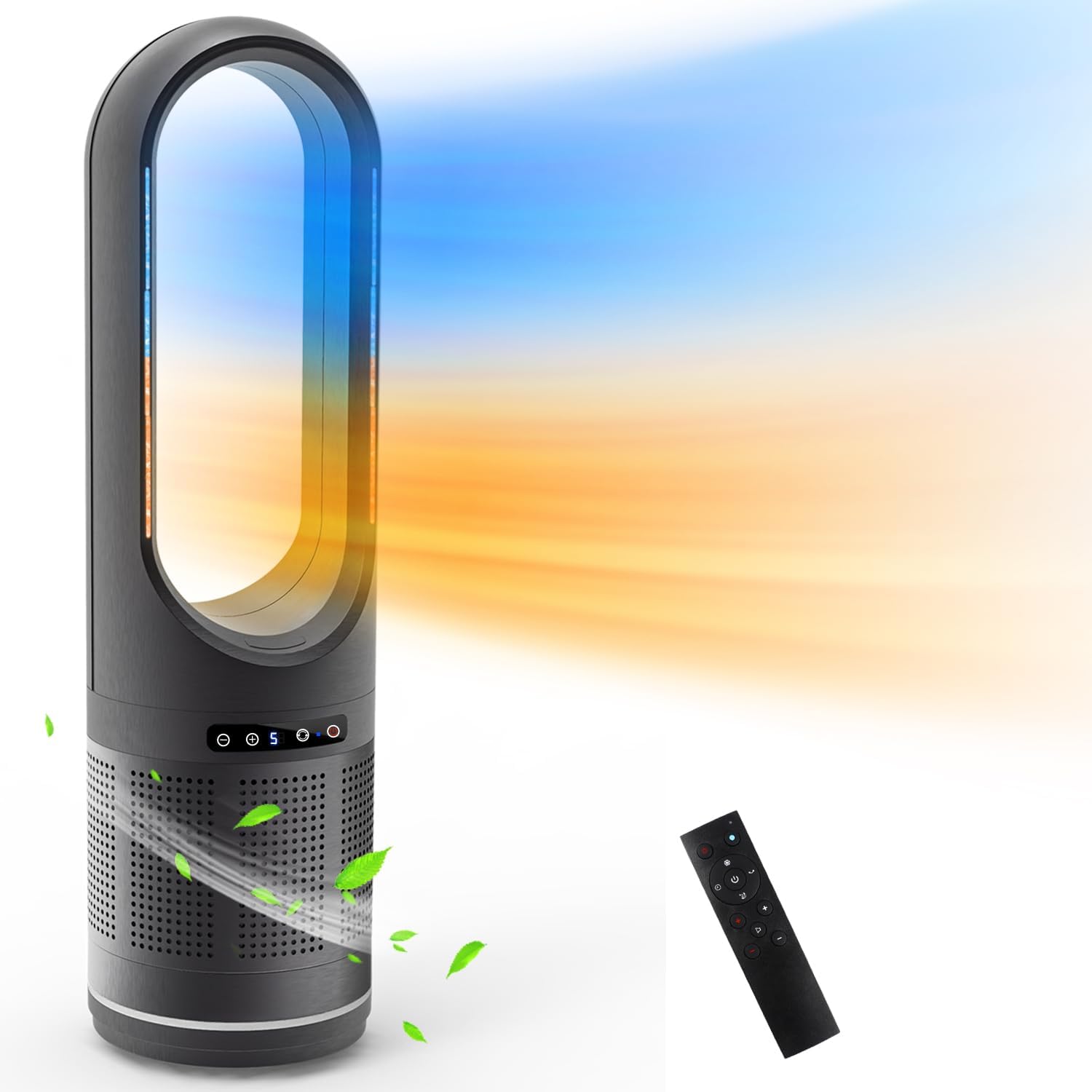 【2024最新進化・冷暖兼用・空気清浄 】セラミックヒーター 暖房器具 省エネ 電気 ファンヒーター 3段温風＆8段送風 100首振り 温度設定 強風＆微風モード 9Hタイマー 静音 DCモーター