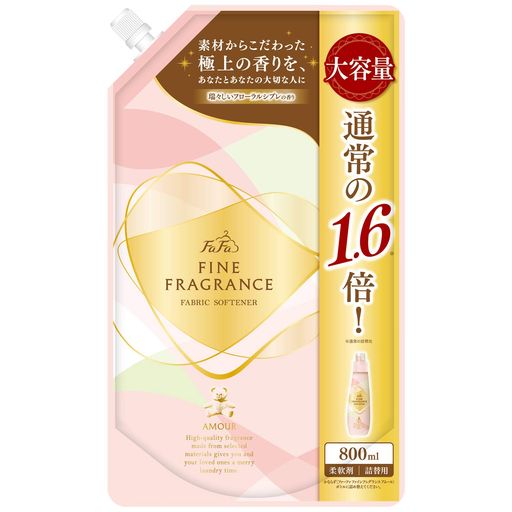 【大容量】ファーファファインフレグランス 柔軟剤 アムール800ML 詰替 フローラルシプレの香り