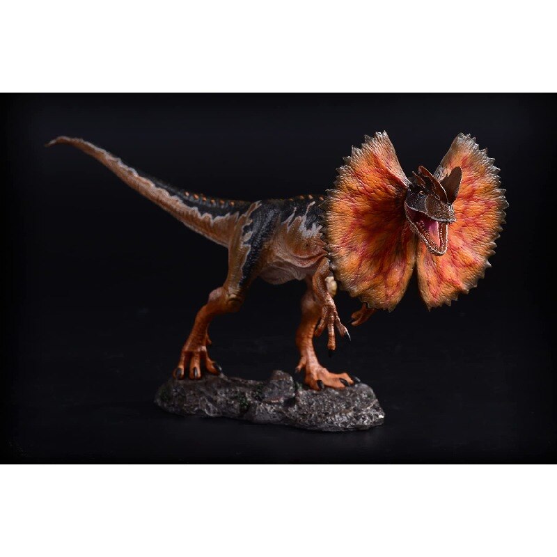 ITOY 1/35 サイズ NEW ディロフォサウルス Dilophosaurus 獣脚類 恐竜 リアル プラモデル スタチュー フィギュア PVC 大人 おもちゃ 動物 模型 オブジェ 25.5cm