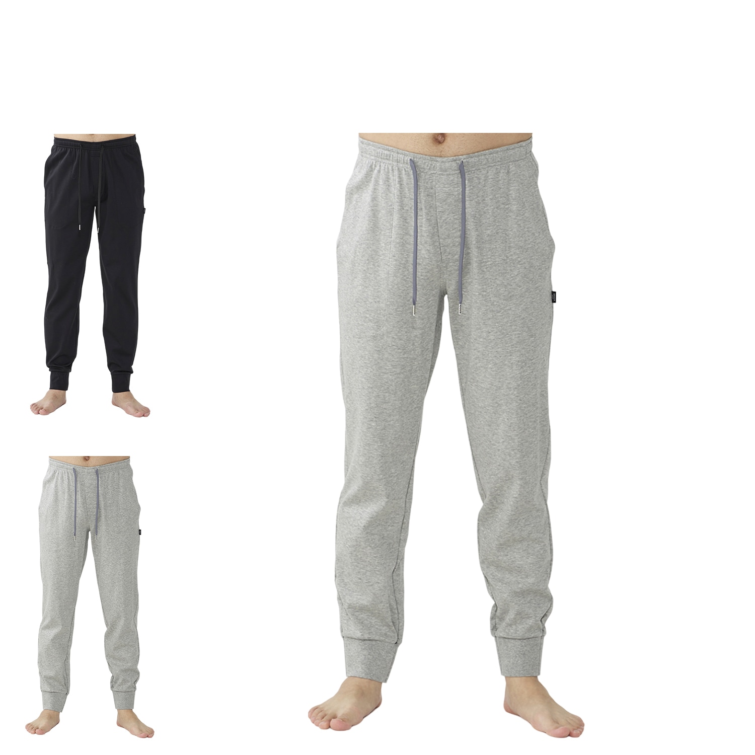 リブパンツ ルームウェア 部屋着 パジャマ ナイトウェア メンズ 前開き ブラック グレー 黒 0417-66 8,712円