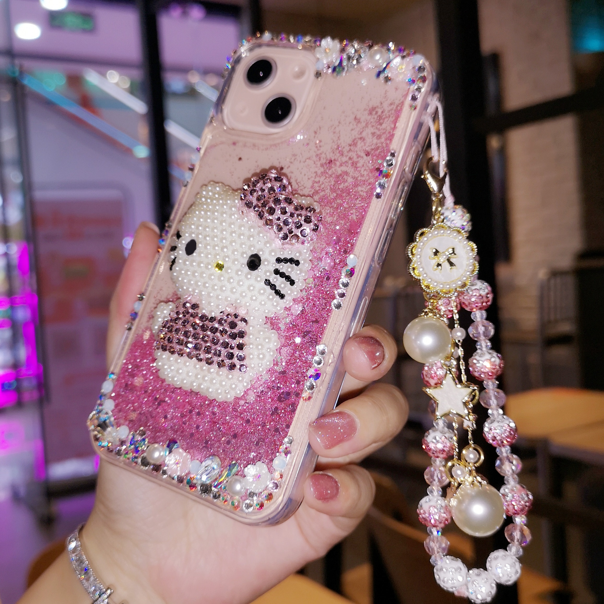 【超人気商品】 爆売中キラキラ ハローキティ PROMAX 12PRO 14PRO 13PRO ケース iPhone14/13/12/11 キラキラ iphoneケース ラインストーン ちゃん キティ