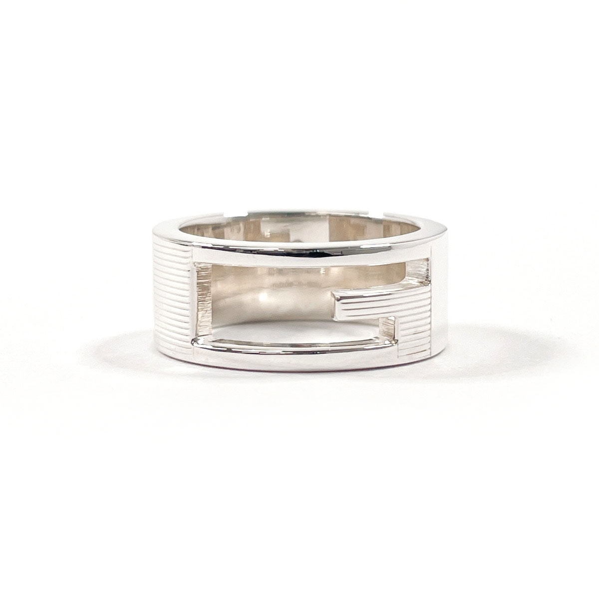 ブランデッド カットアウトG リング・指輪 シルバー シルバー925 8.5号 レディース