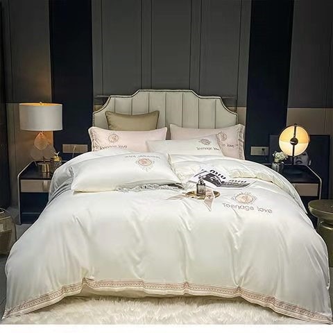 寝具 ベッド用品 カバーセット裸寝 4点セット掛け布団カバー ぜいたくなスタイル布団カバー グ 5,152円