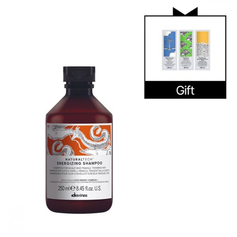 ダビネス エナジャイジングシャンプー 250ml + リニューイングシャンプー, リバランシングシャンプー, ナリシングマスク 12ml