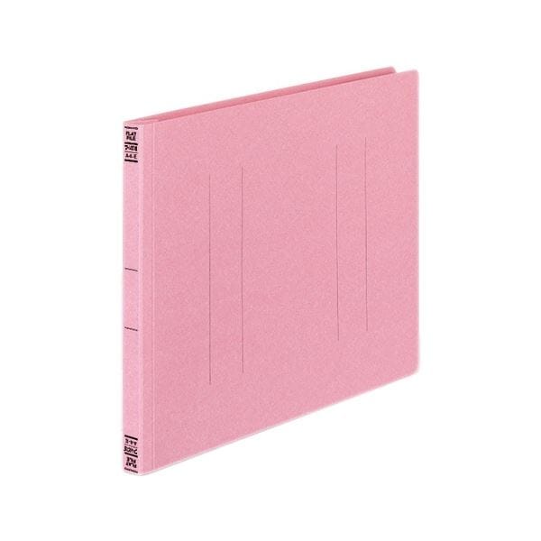 (まとめ) コクヨ フラットファイル(間伐材使用) A4ヨコ 150枚収容 背幅18mm ピンク フ-VK15P 1セット(10冊) (×3セット)