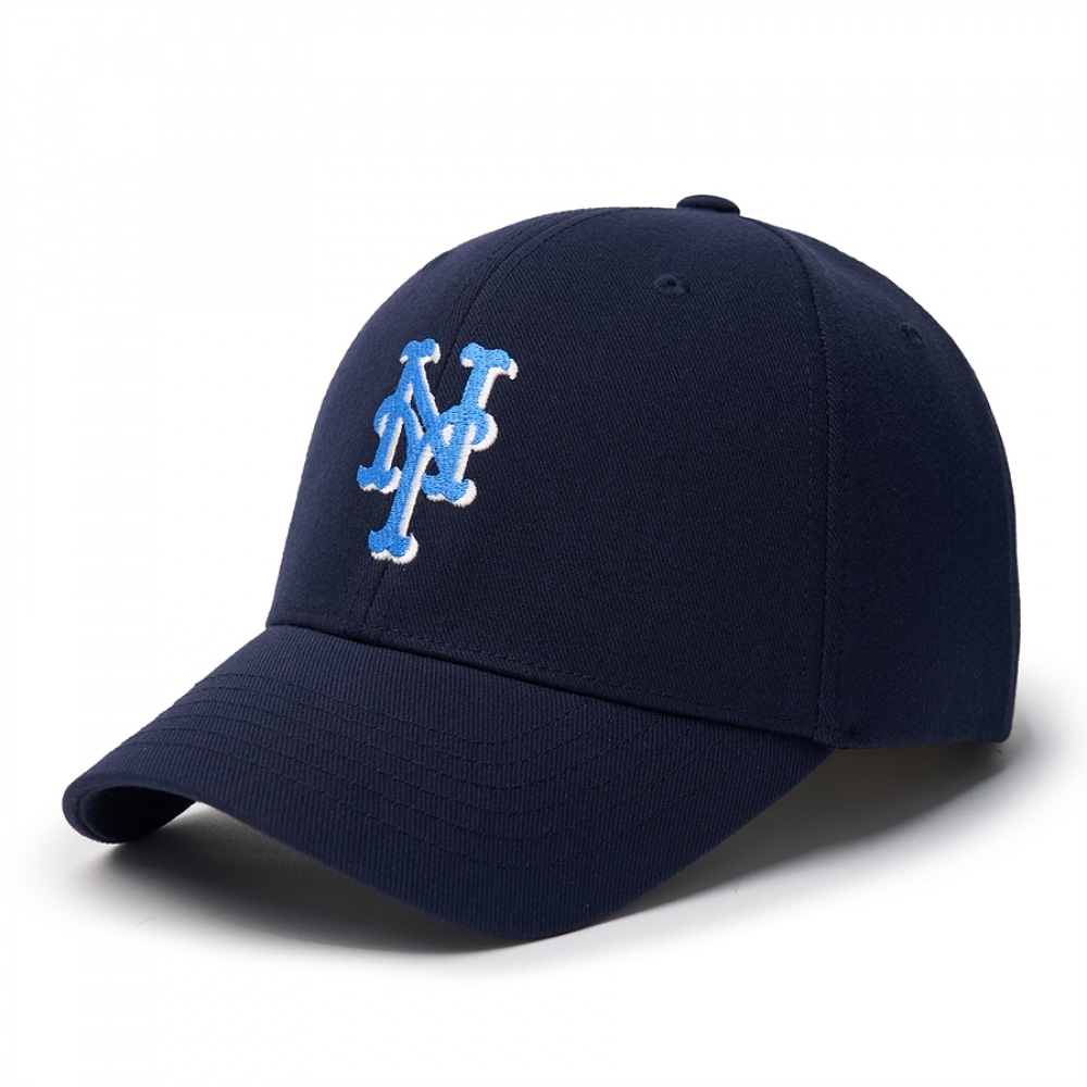 MLB バーシティミディアムロゴストラクチャードボールキャップ NYM (D.Navy)