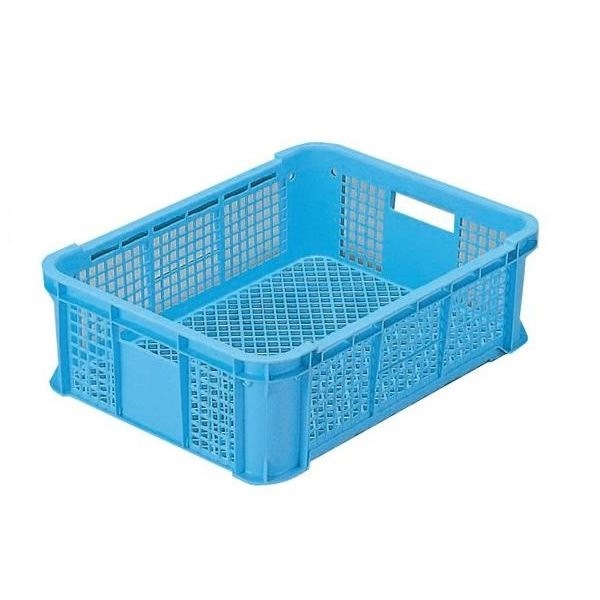 リステナー/網目コンテナボックス MB-40 ブルー メッシュ構造 みかん 果物 野菜等収穫 保管 保存 物流