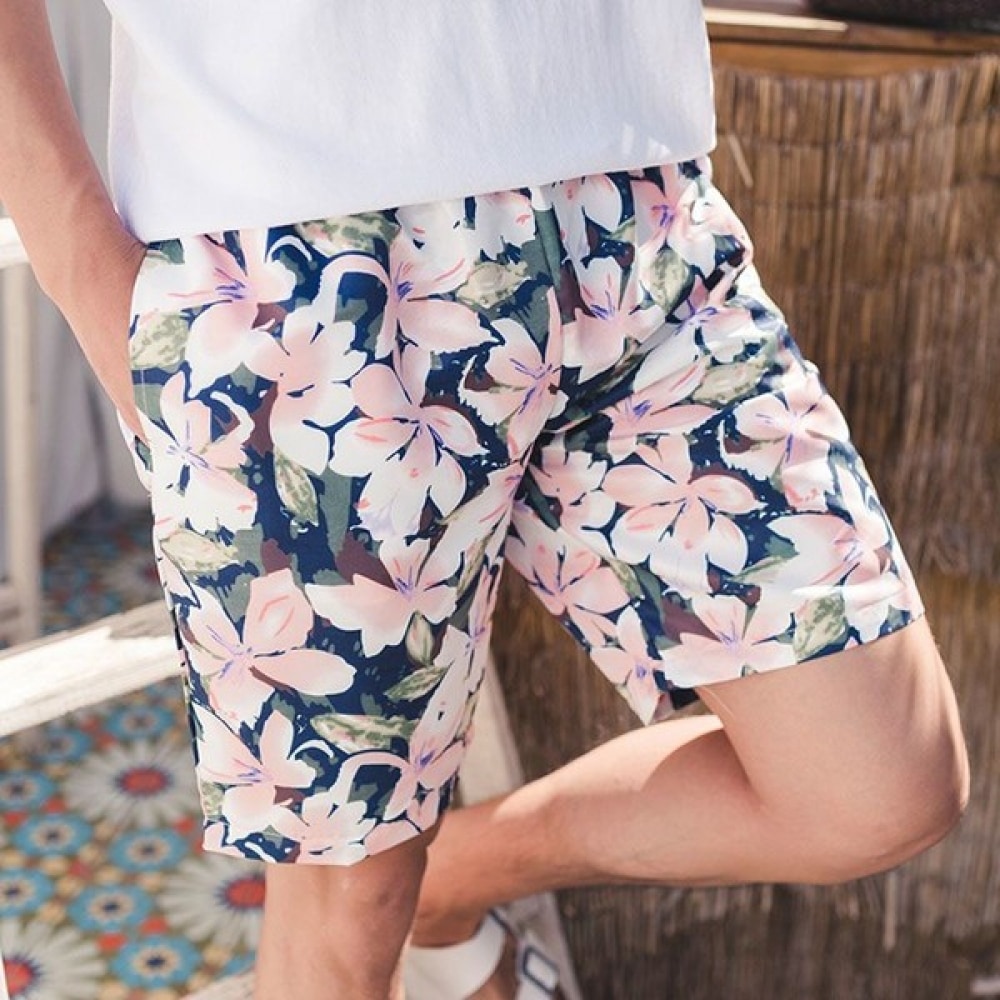 (Vivarup) ラベンダーメンズ水着 SP9765M フラワーショーツ水着ボードショーツビーチパンツビッグサイズビーチウェア