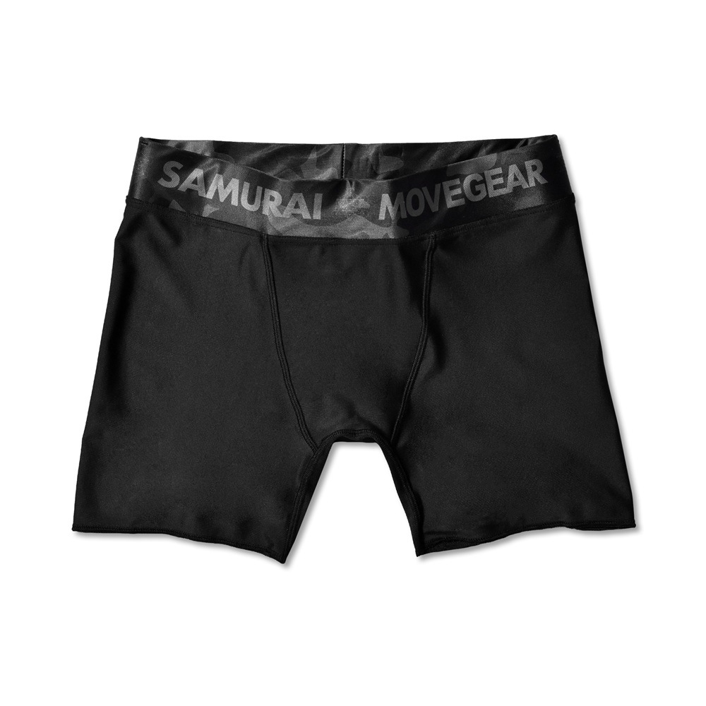 トレーニング用 パワーアップ ショートスパッツ(黒 S～3L) リライブシャツ+アルファの機能　テラヘルツ鉱石の力で体幹を整える トレーニングウェア 機能スパッツ