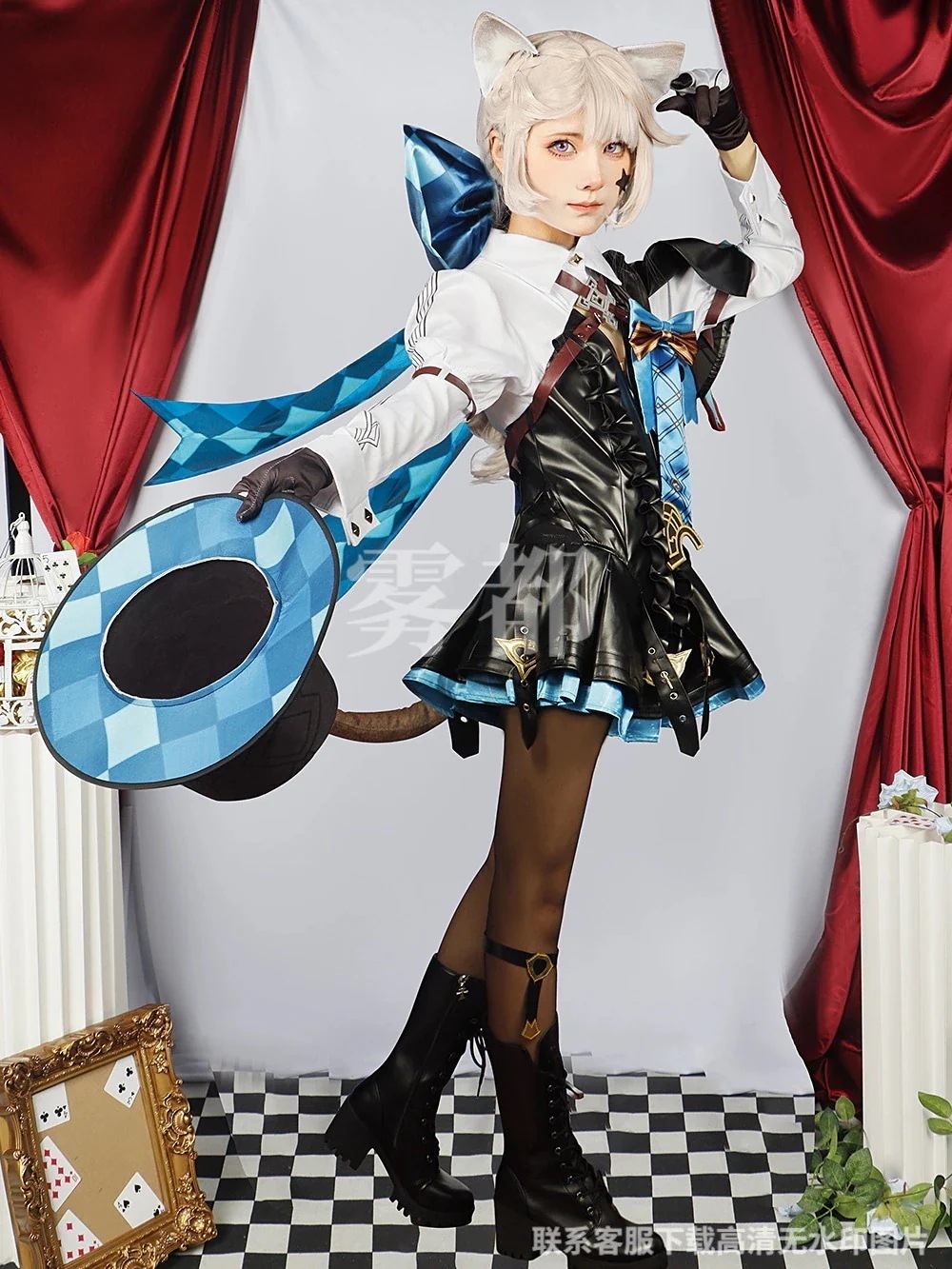 Lynette セットアップ リネット コスプレ Genshin 原神 マジシャン和服コスチュームコスチューム