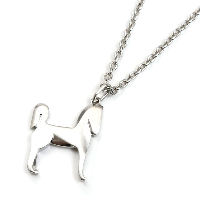 HERMES エルメス メタル パナッシュ ネックレス H077298FB00 48/58cm ユニセックス 中古 美品