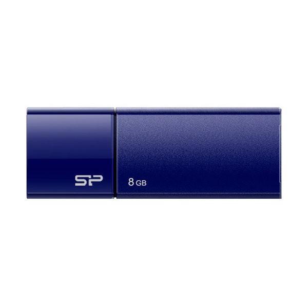 （まとめ）シリコンパワーUSB2.0フラッシュメモリ Ultima U05 8GB ネイビー SP008GBUF2U05V1D 1個(×5セット)