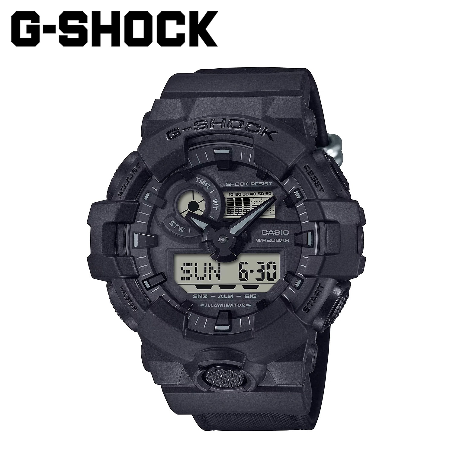 G-SHOCK GA-700 SERIES 腕時計 GA-700BCE-1AJF メンズ レディース ブラック 黒